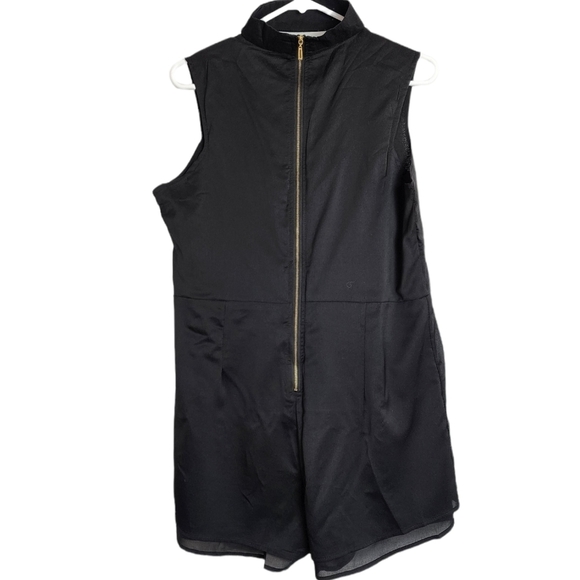 Chocker Neck Embroidered Black Women's Romper Size XL - Picture 2 of 7